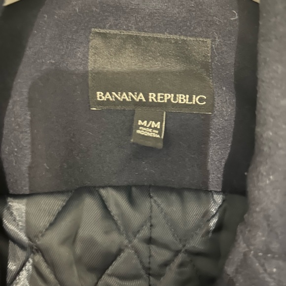 Men’s Navy Blue Medium banana republic, pea coat - Picture 4 of 4